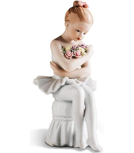 Amazon.com: Cosmos Gifts Fine Porcelain Lady Walking Dogs, Blue
